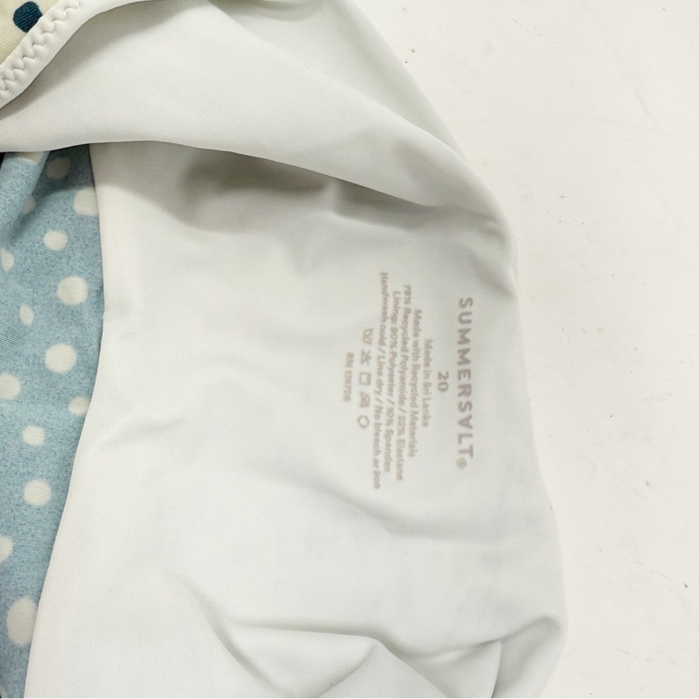 SUMMERSALT Women’s Plus Size Blue OASIS Swimsuit In ON THE DOT SEAWEED Size 20 - Picture 7 of 7